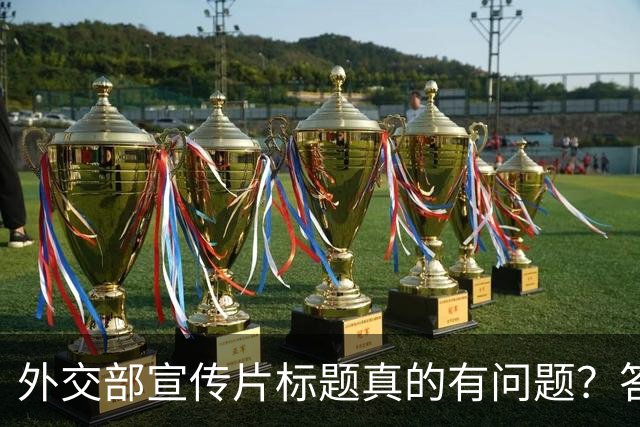外交部宣传片标题真的有问题？答案在于没看懂这一个关键点！